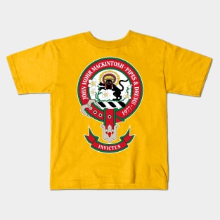 John Mohr Mackintosh Pipes and Drums Kids T-Shirt